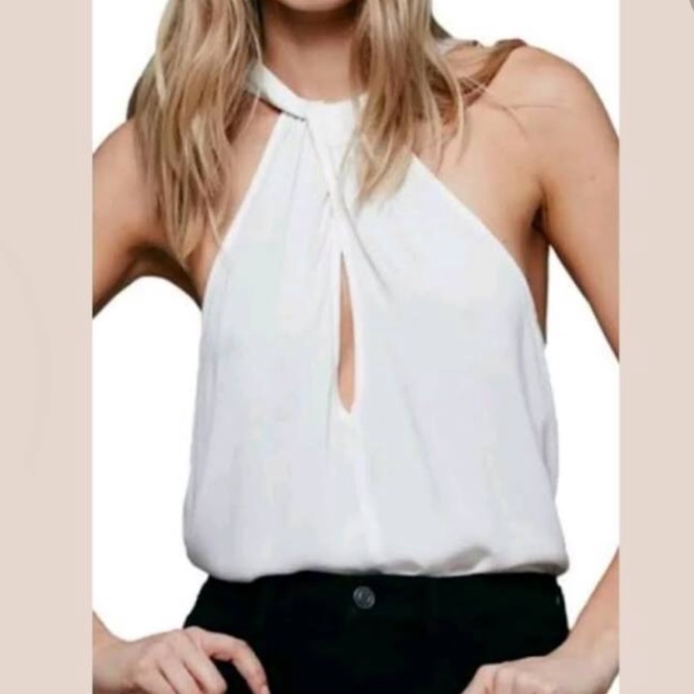 Free people keyhole top
